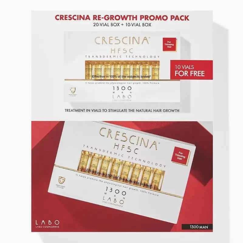 CRESCINA TRANSDERMIC ampulas matu augšanai vīriešiem, N20 + N10