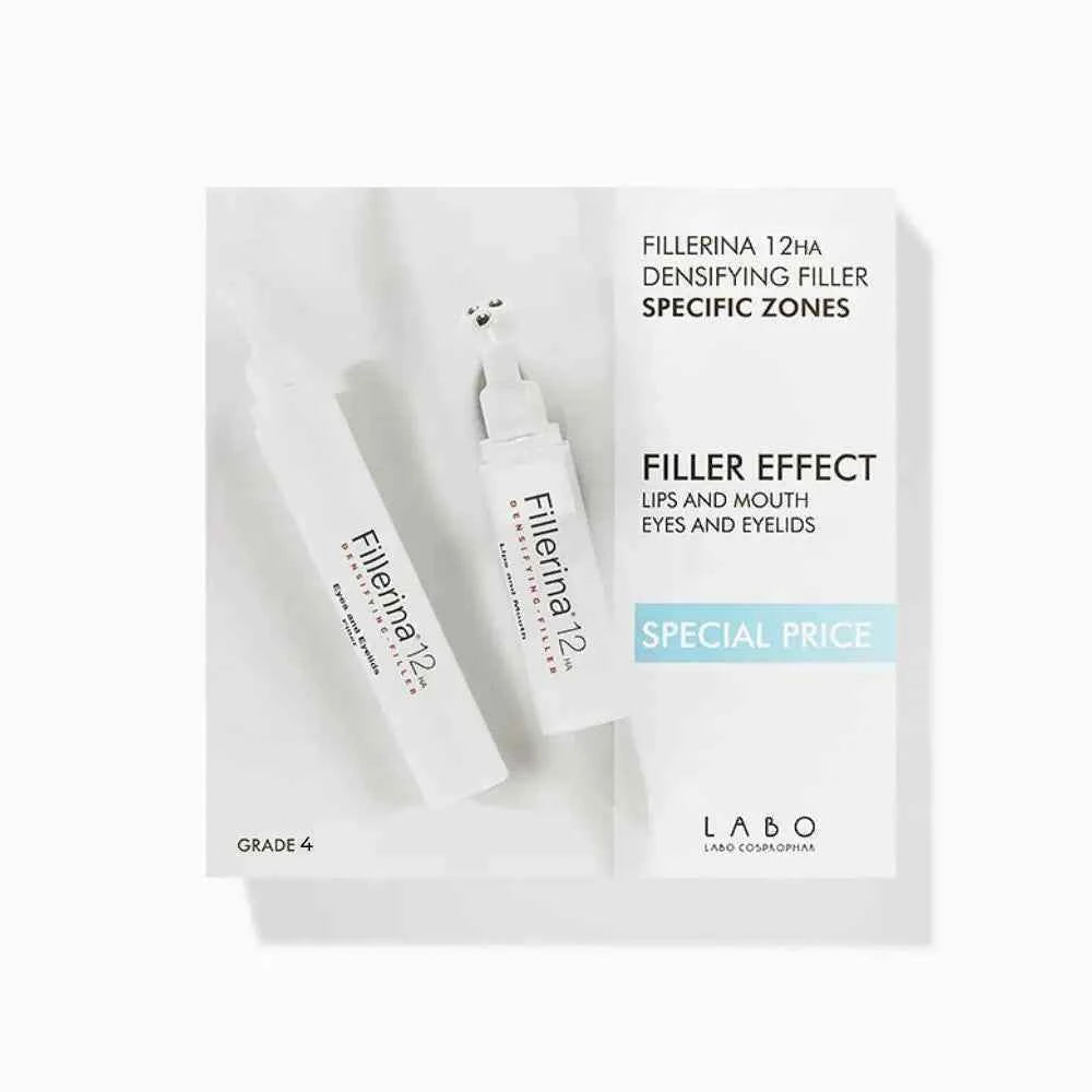 FILLERINA 12HA dermo-kosmētisks pildvielas komplekts lūpām un acu zonai
