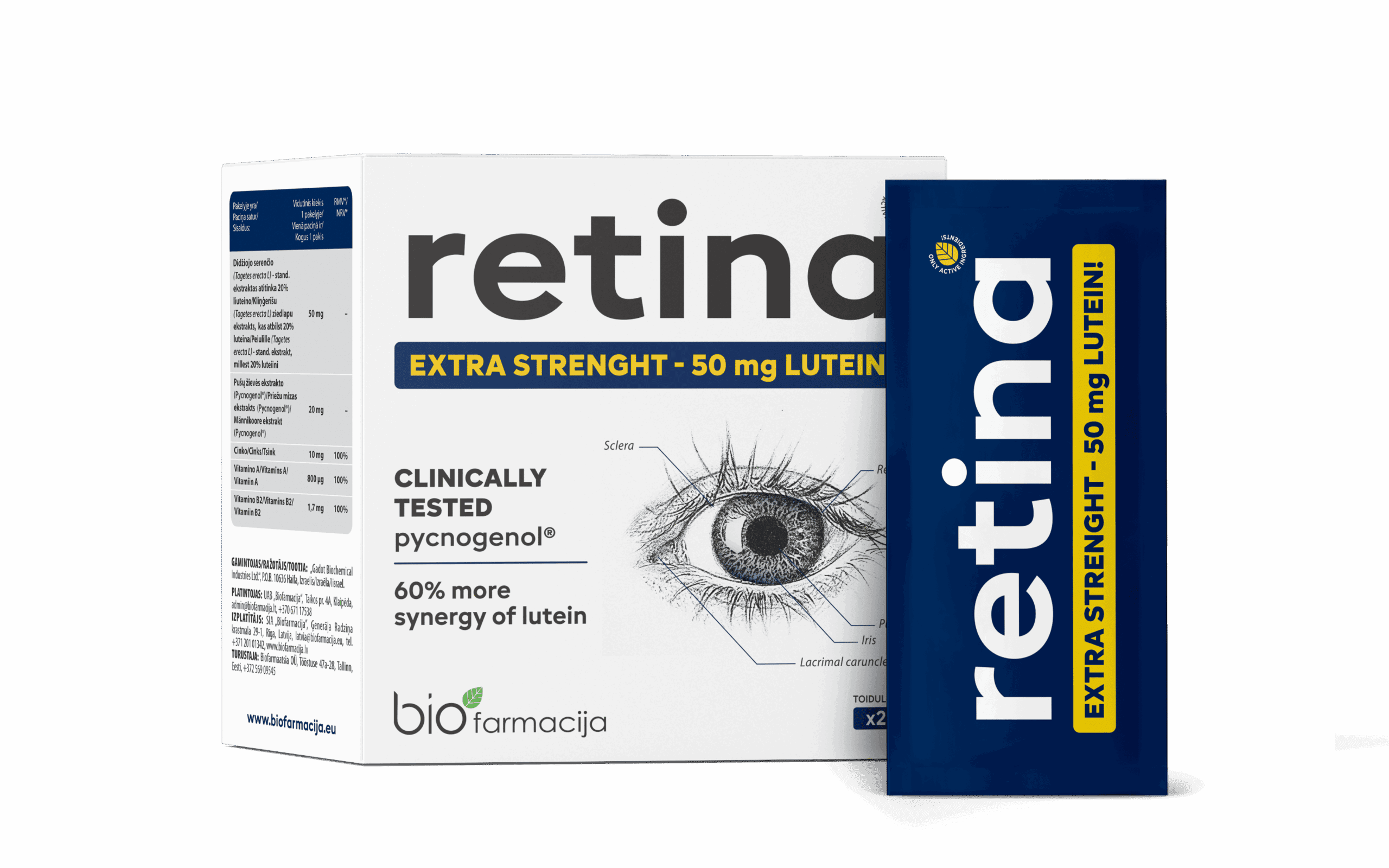 Retina biofarmacija acu uztura bagātinātājs
