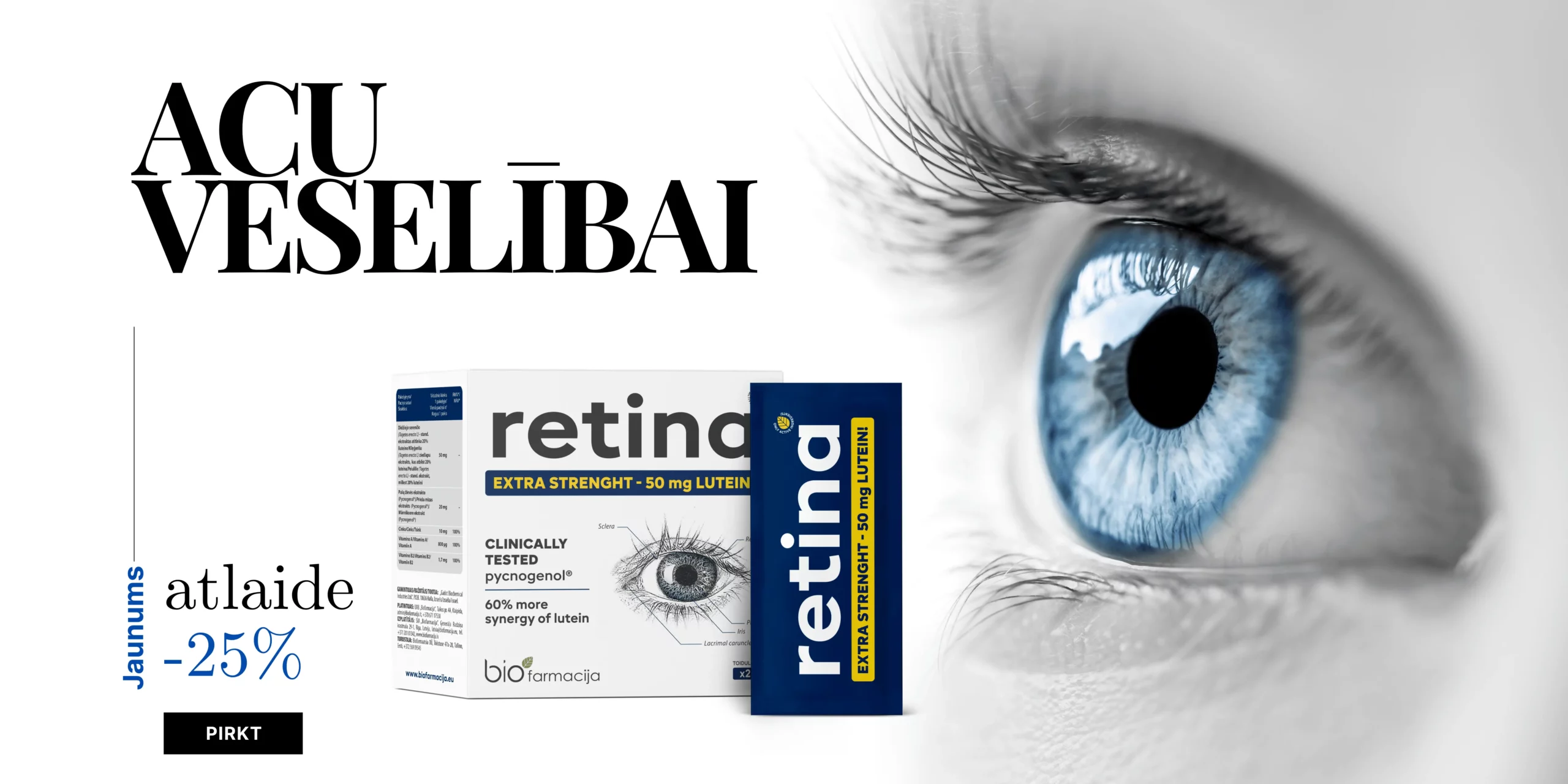 Biofarmacija Retina acu veselībai