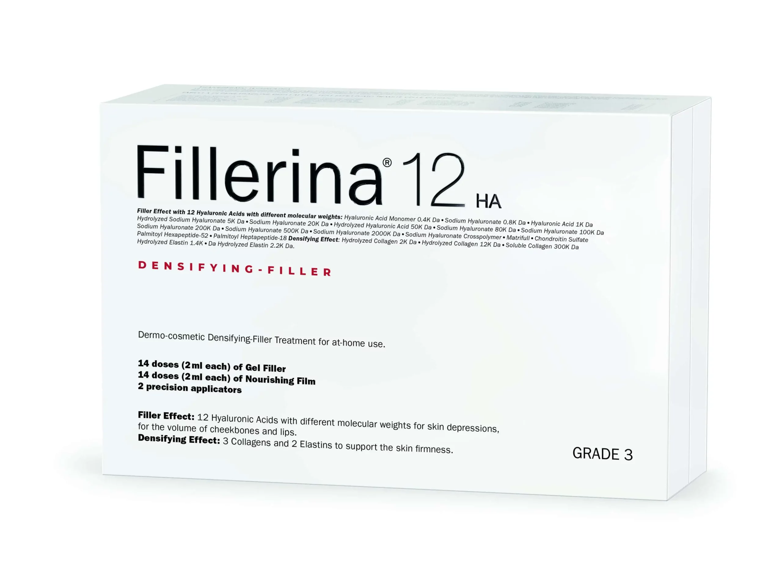 FILLERINA 12HA dermo-kosmētiskās pildvielas komplekts 2x30 ml, Intensitāte 3